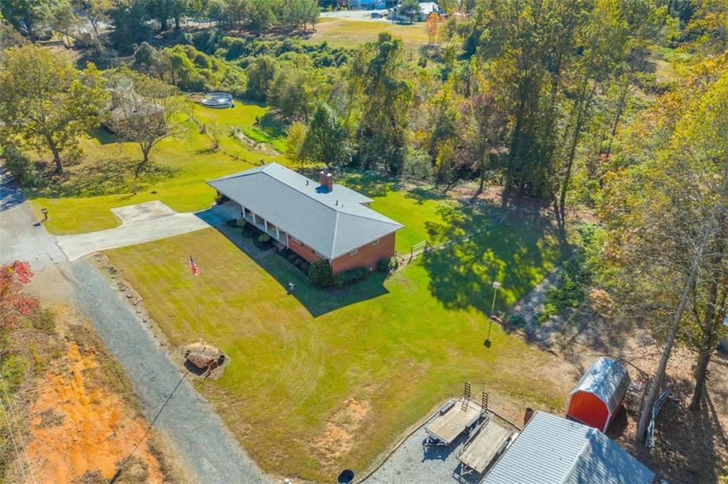97 Williams Street Toccoa, GA 30577 - Photo 46 of 55 an aerial view of a house with swimming pool
