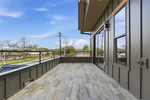 a view of balcony and ocean