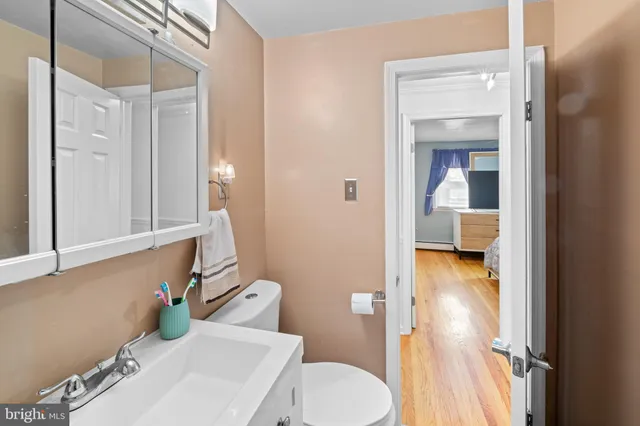 a bathroom with a sink and a toilet