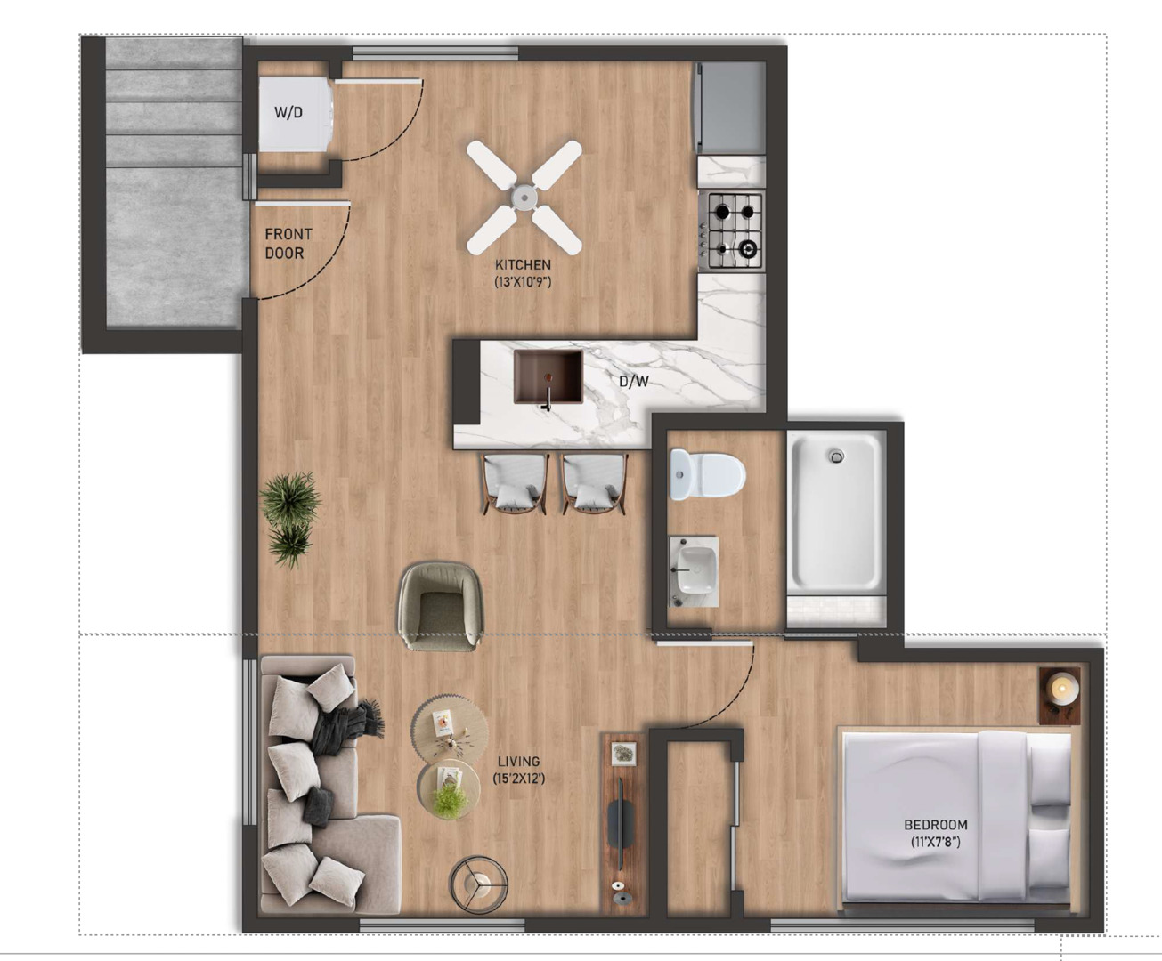 143 Ann Street, Unit 1S Clarendon Hills, IL 60514 - Photo 27 of 27 a front view of a house with large window
