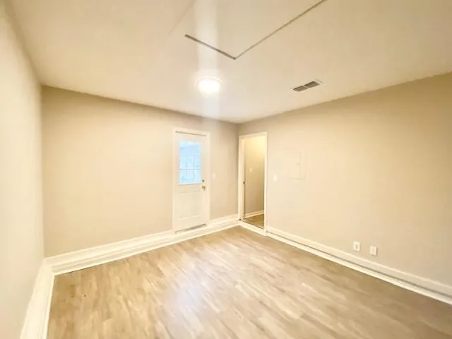 a view of an empty room