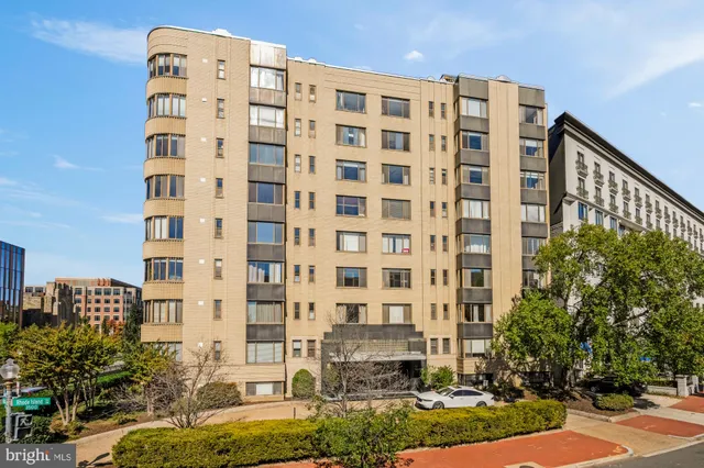 a front view of a building