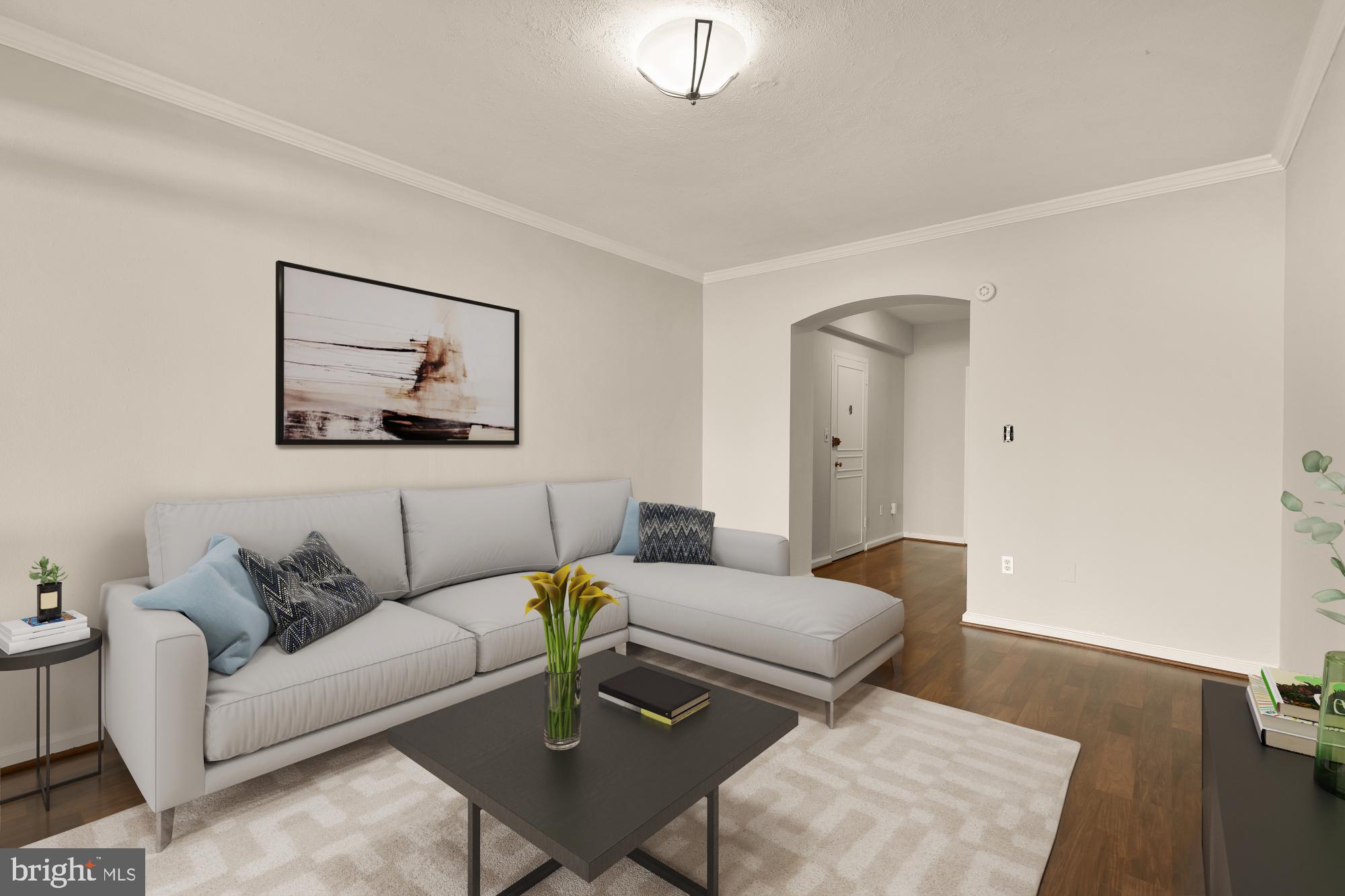 1 Scott Circle Northwest, Unit 719 Washington, DC 20036 - Photo 11 of 20 a living room with furniture and wooden floor