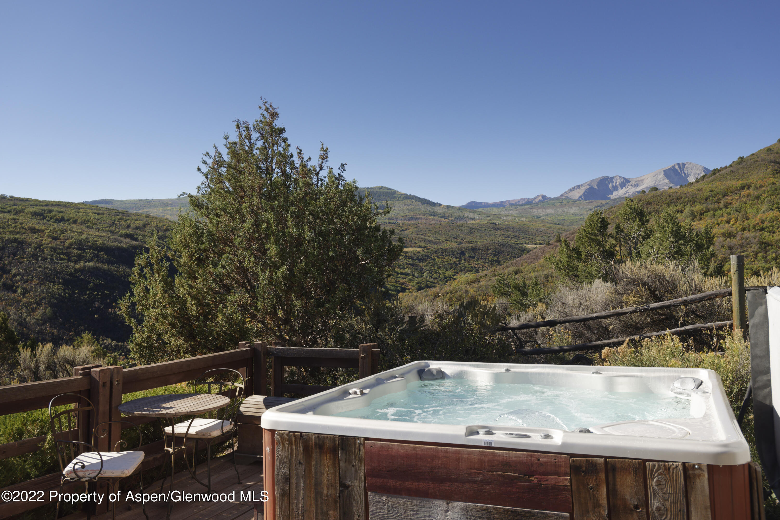 301 Stone Road Basalt, CO 81621 - Photo 41 of 45 a view of a backyard with a sink and a table