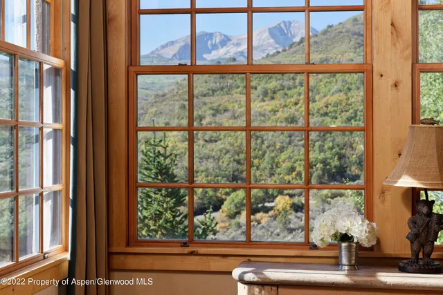 a view of a window with lake view