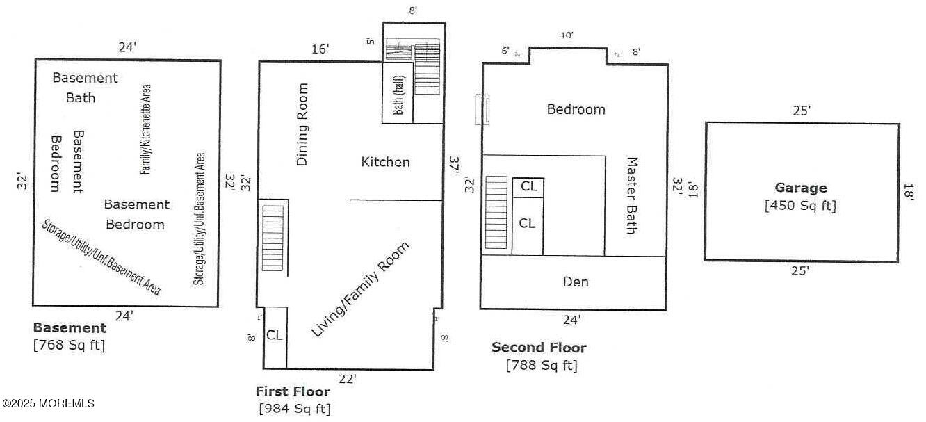 13 Applegate Street Red Bank, NJ 07701 - Photo 2 of 2 Floorplan