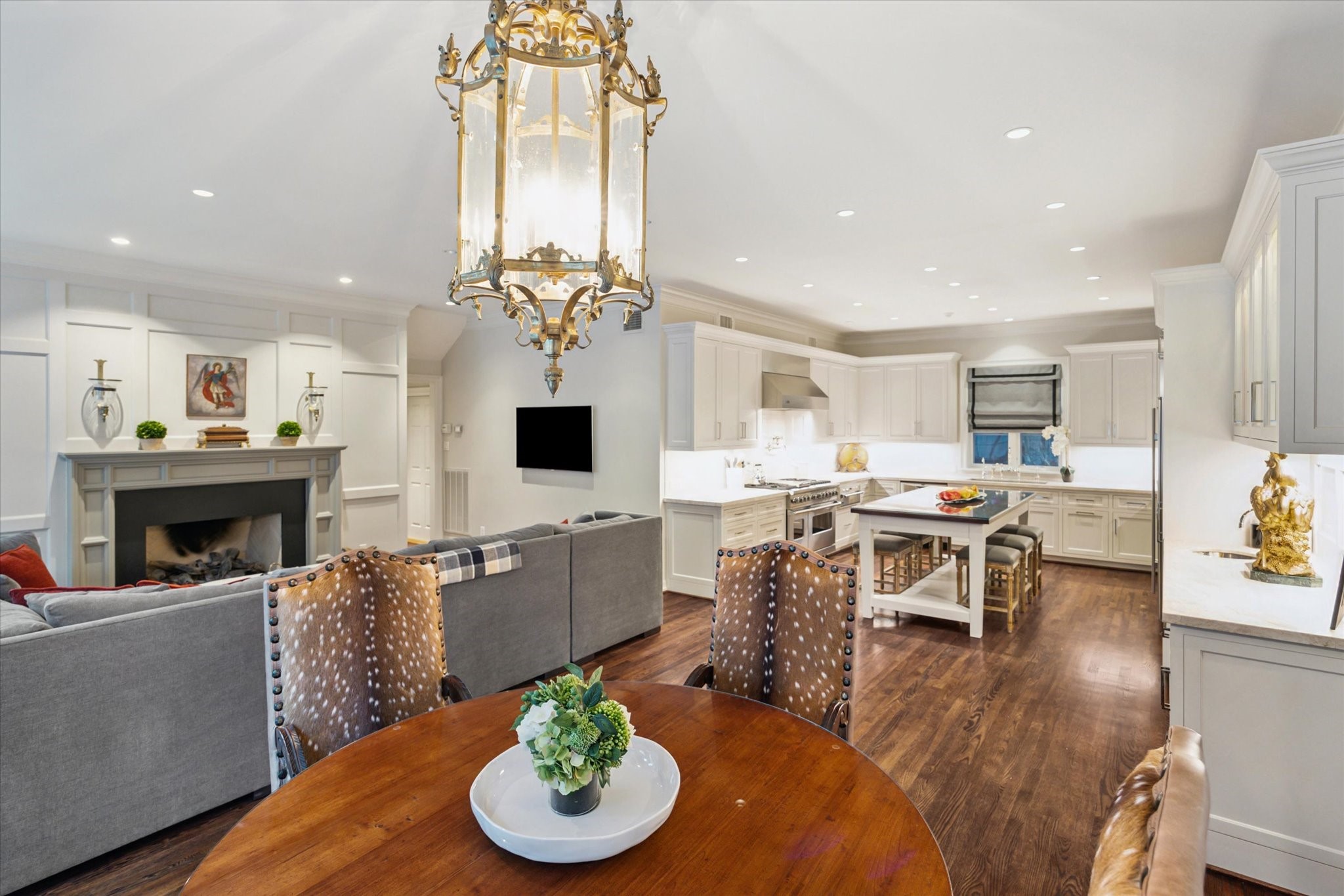 2249 Pelham Drive Houston, TX 77019 - Photo 21 of 50 Bright and open kitchen and living area with seamless flow for everyday living and entertaining.