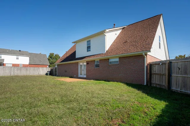 a backyard of a house