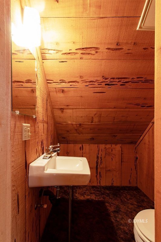 25390 Shadow Oaks Idyllwild, CA 92549 - Photo 26 of 39 a bathroom with a sink a toilet and mirror