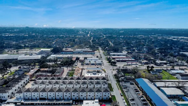 an aerial view of a city