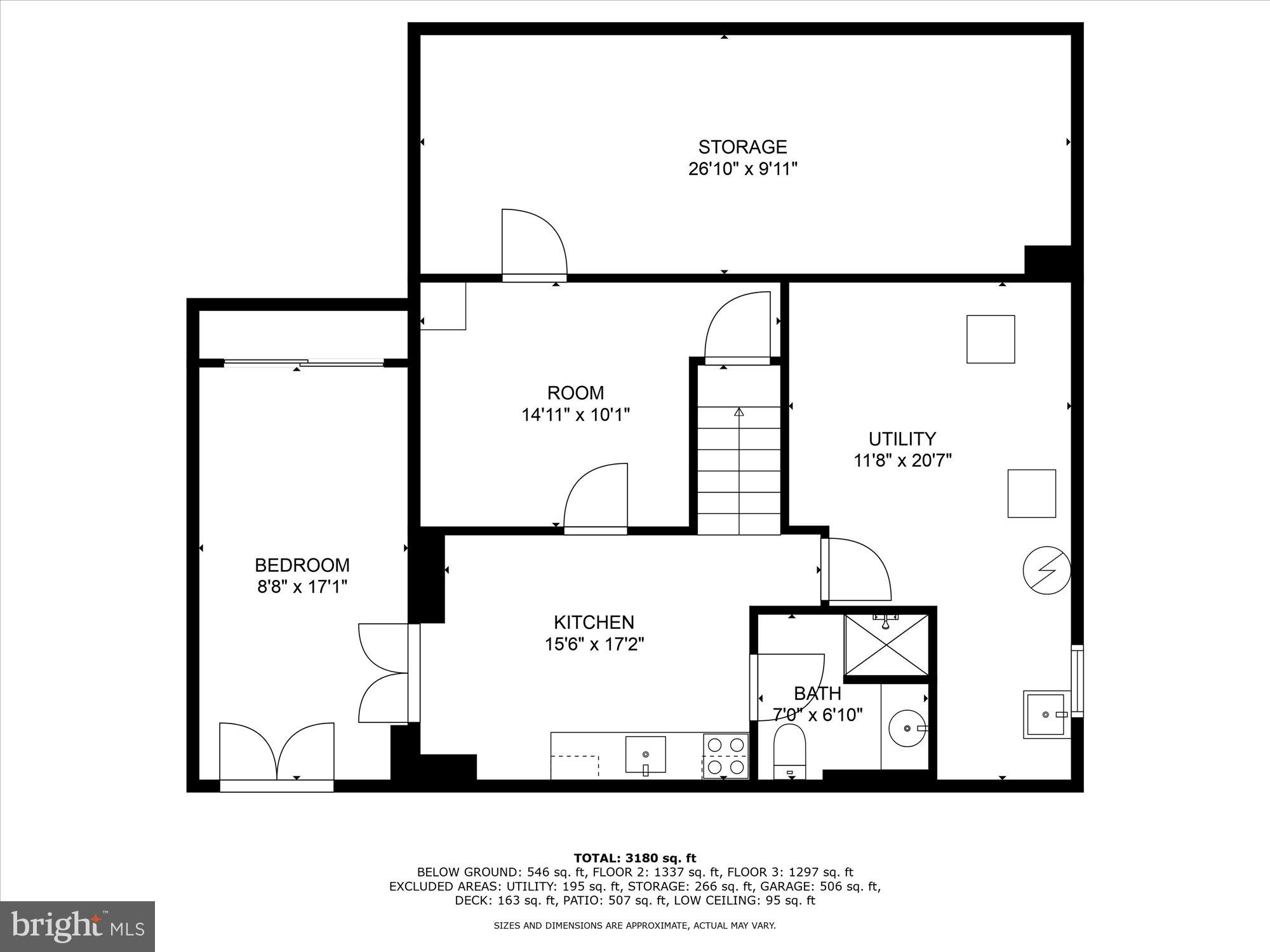 307 East Glebe Road Alexandria, VA 22305 - Photo 51 of 52 Lower level (basement) floor plan