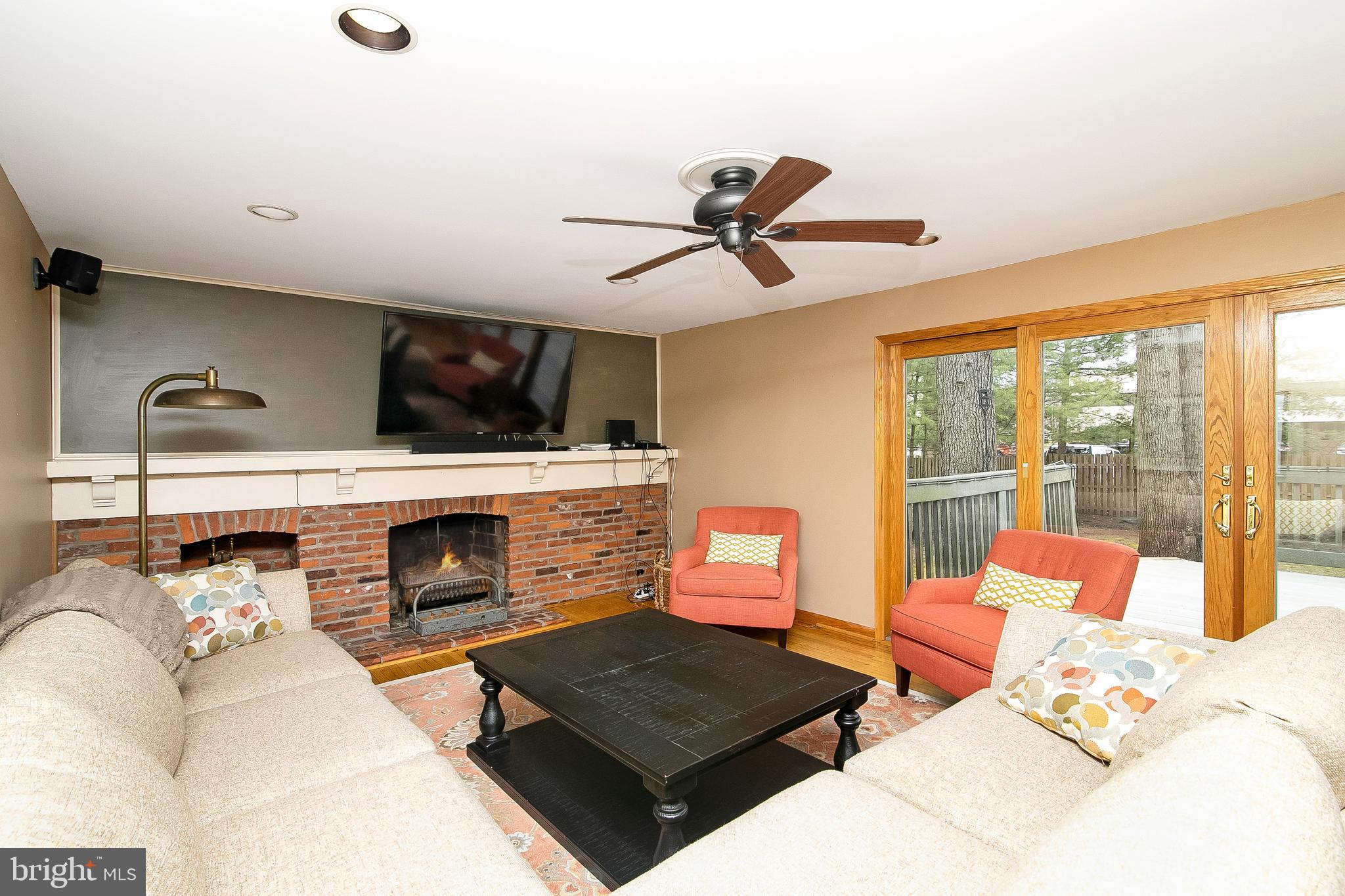 6 Tendring Road Cherry Hill, NJ 08003 - Photo 7 of 21 Large Family Room with Wood Burning Fireplace