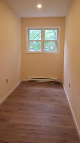 a view of wooden balcony