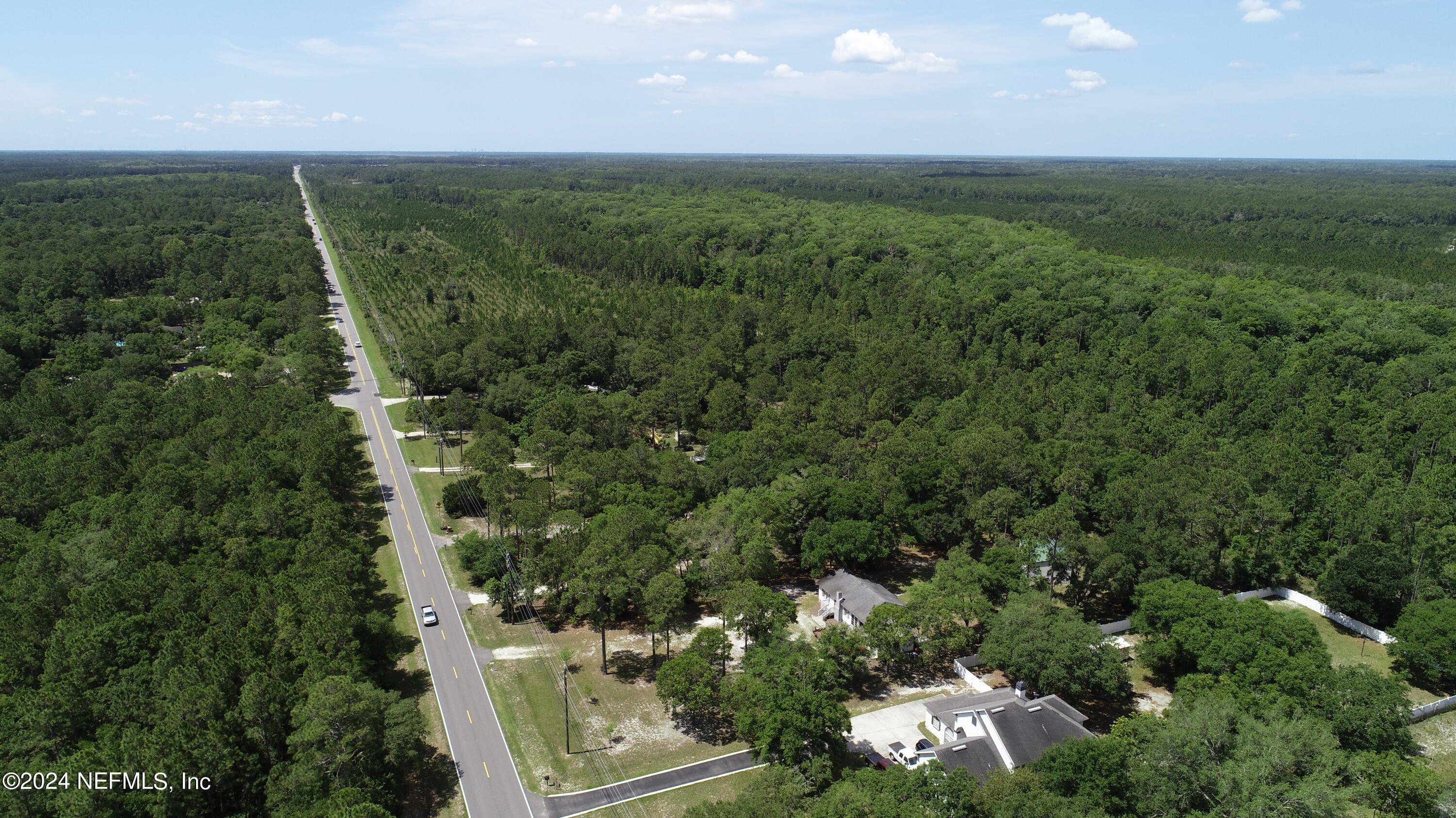 0 Chester Road Yulee, FL 32097 - Photo 8 of 12 an aerial view of green landscape with trees houses and mountain view