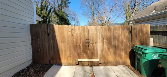 a view of outdoor space and deck