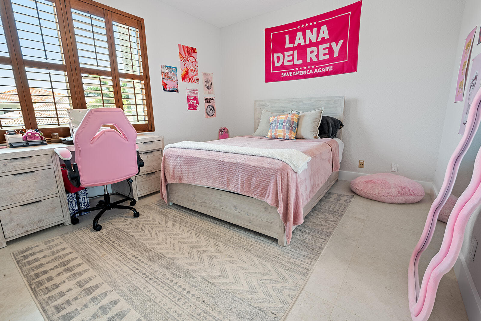 4267 Northwest 65th Place Boca Raton, FL 33496 - Photo 32 of 80 a bedroom with a bed and wooden floor
