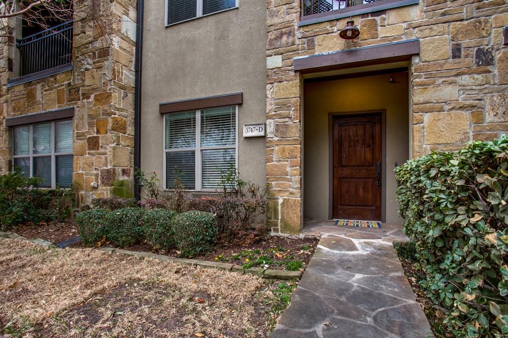 5747 Prospect Avenue, Unit D Dallas, TX 75206 - Photo 1 of 1 a front view of a house with garden