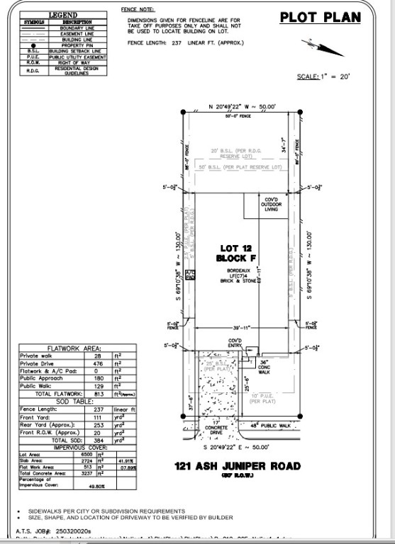 121 Ash Juniper Road Georgetown, TX 78633 - Photo 25 of 28 Plot Map