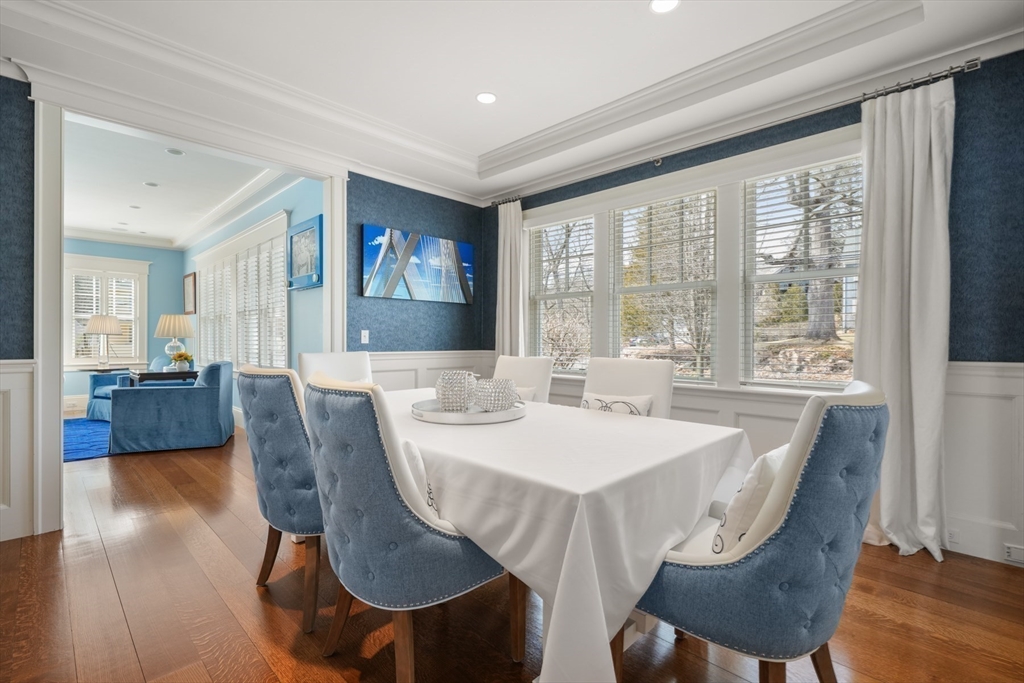 21 Cushing Road Wellesley, MA 02481 - Photo 9 of 31 a view of a dining room with furniture window and wooden floor