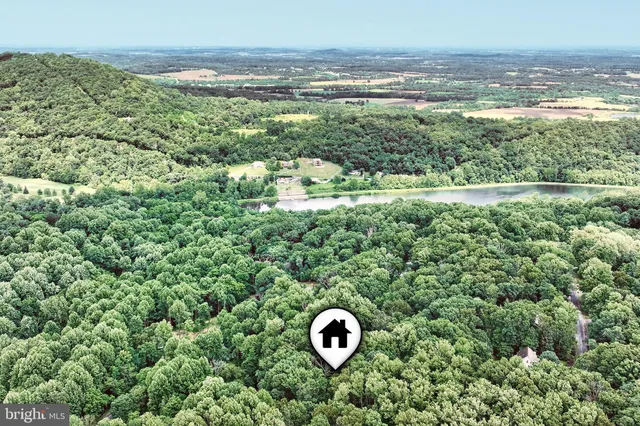 a view of a lake with a mountain