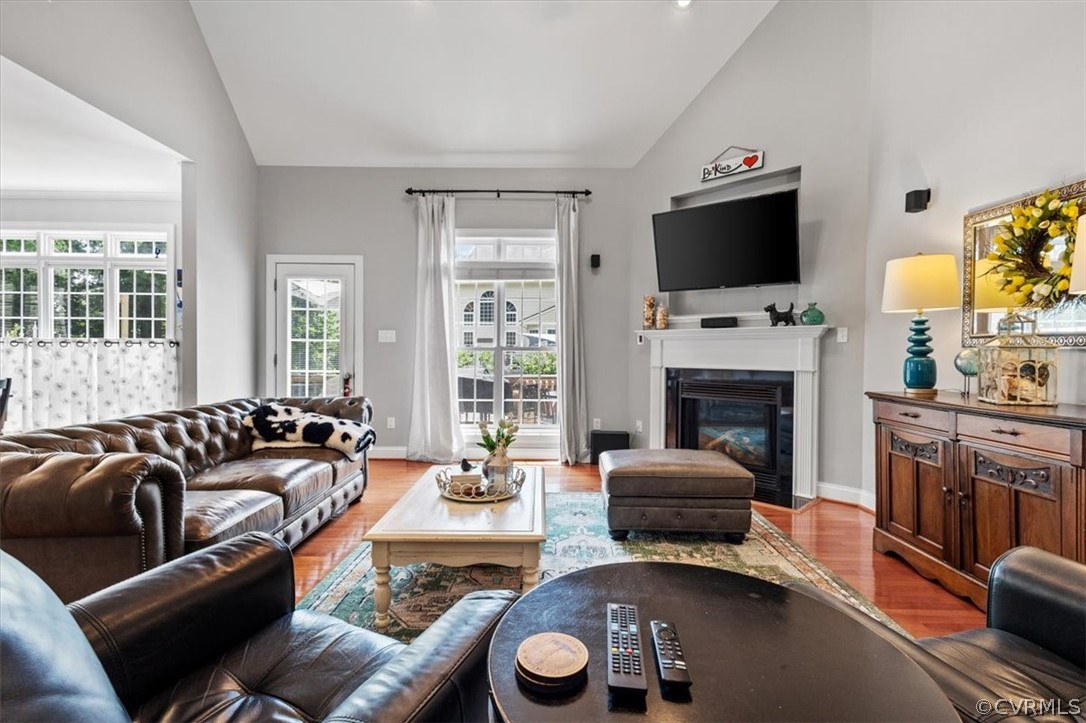14701 Yarcombe Road Midlothian, VA 23112 - Photo 18 of 44 a living room with furniture fireplace and flat screen tv