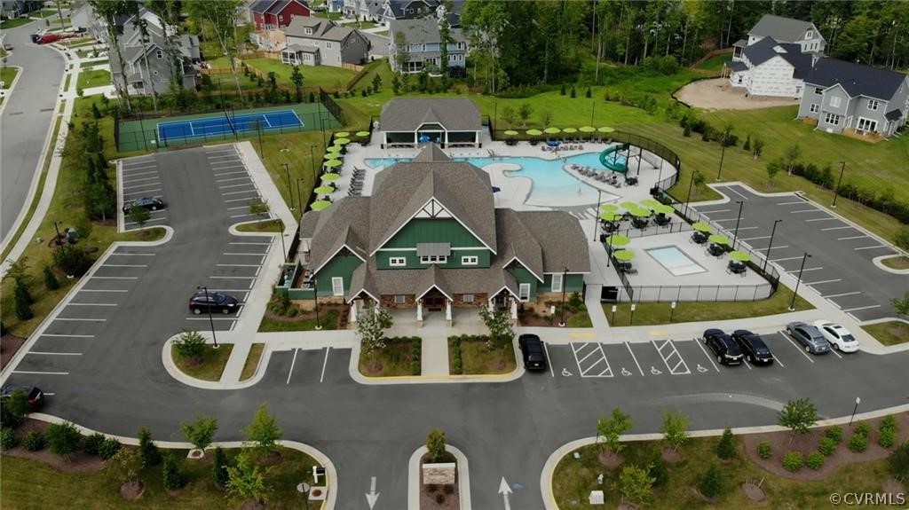 14701 Yarcombe Road Midlothian, VA 23112 - Photo 44 of 44 an aerial view of residential house with outdoor space and swimming pool