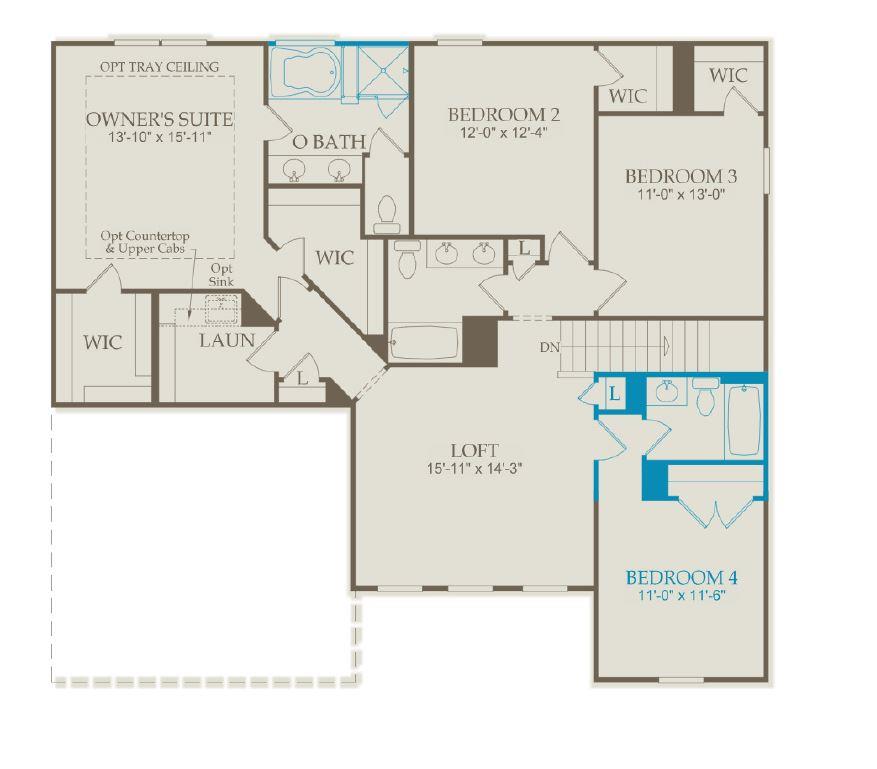 1097 Brixworth Drive Spring Hill, TN 37174 - Photo 20 of 20 Birds Eye View of the structural options and Floor plan! Fl 2