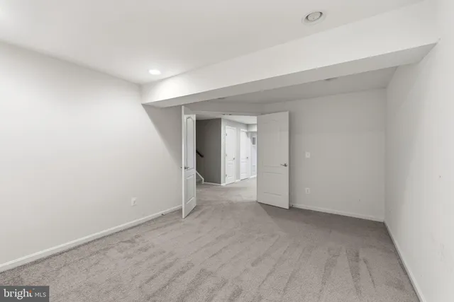 a view of an empty room