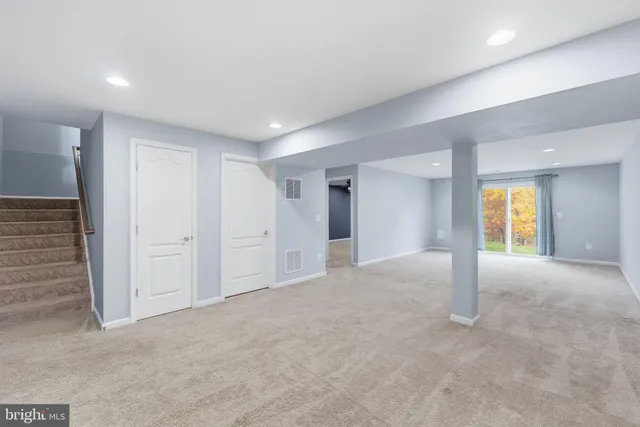 a view of an empty room