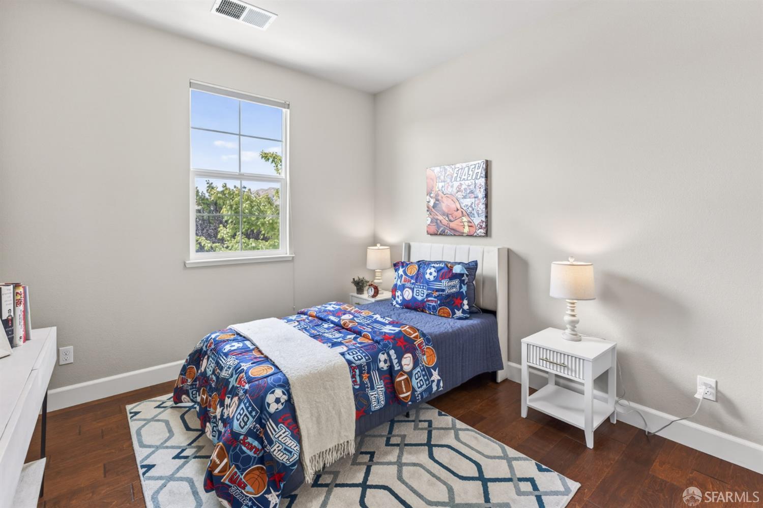 360 Gerald Circle Milpitas, CA 95035 - Photo 23 of 46 a bedroom with a bed and wooden floor