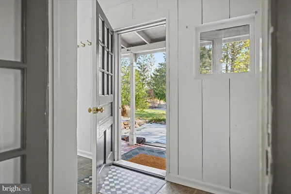 a view of an entryway with staircase