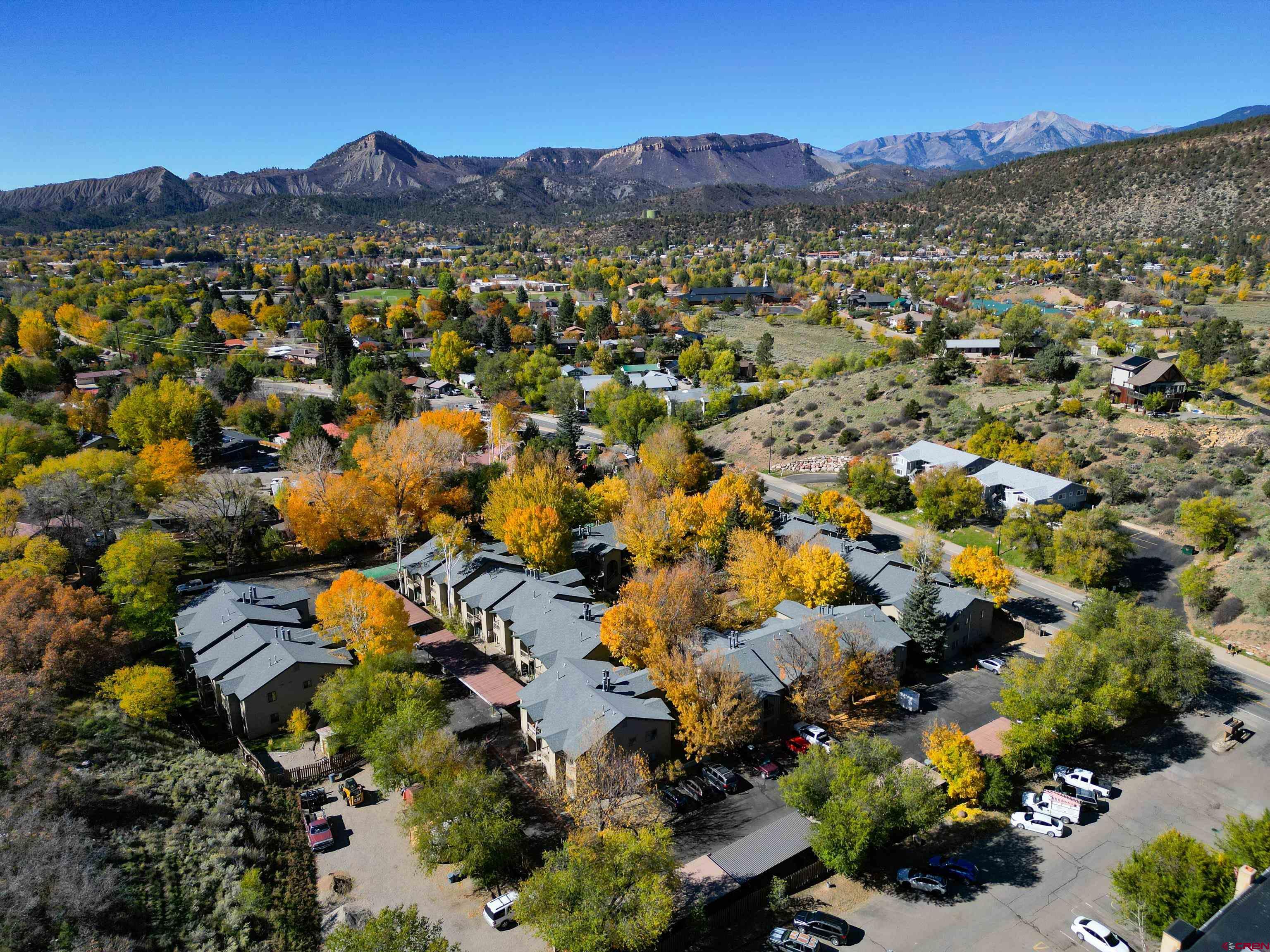 1200 Florida Road, Unit 7 Durango, CO 81301 - Photo 22 of 26 a view of a city with mountains in the background