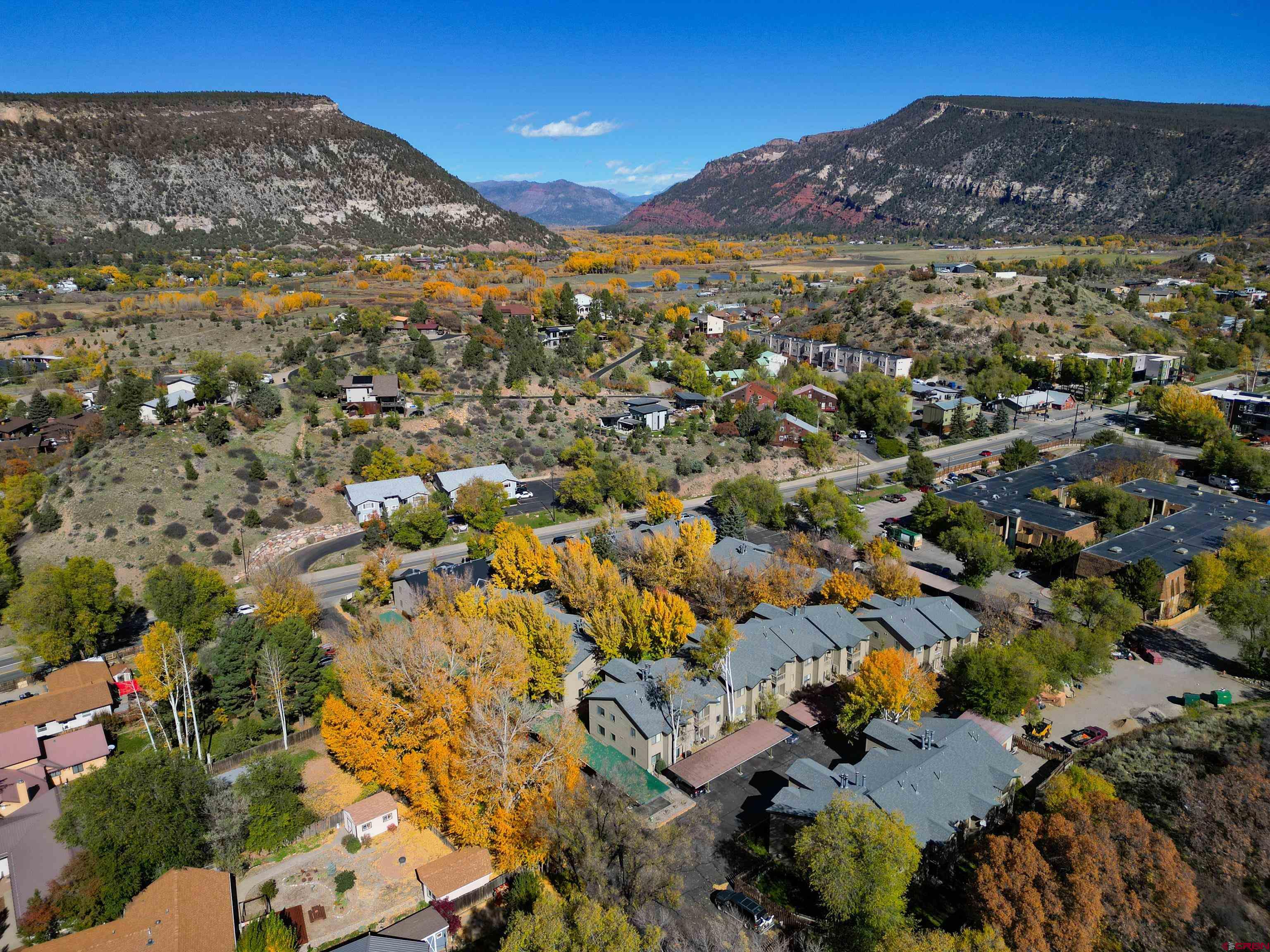 1200 Florida Road, Unit 7 Durango, CO 81301 - Photo 25 of 26 a view of a city with mountains in the background