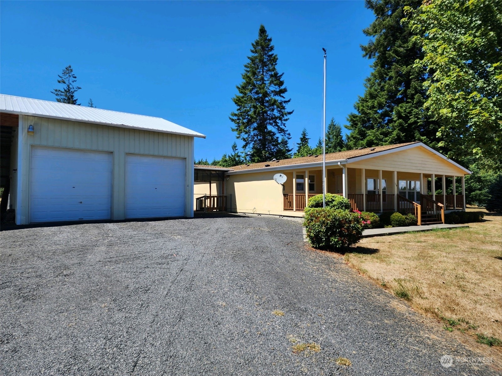 119 Becker Drive Winlock, WA 98596 - Photo 1 of 1 a front view of a house with a yard and garage