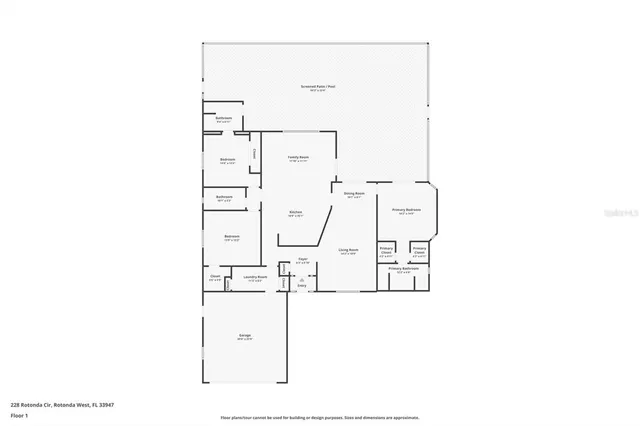 a view of a house with a small yard and sitting area