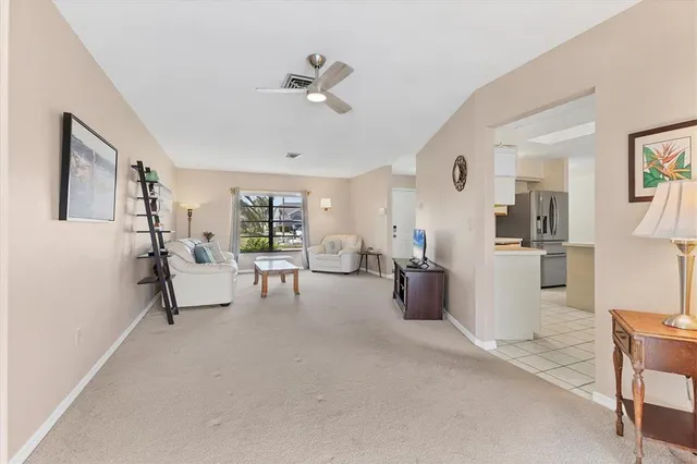 a bathroom with a sink vanity and a mirror