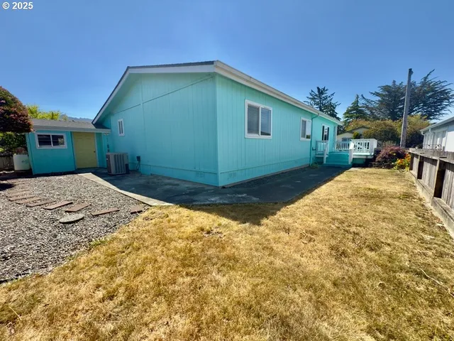 a backyard of a house