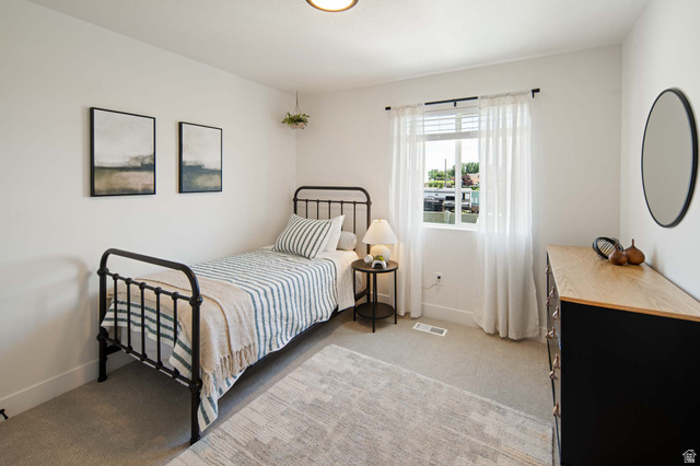 461 West 490 North Lindon, UT 84042 - Photo 15 of 18 Bedroom featuring light colored carpet and baseboards