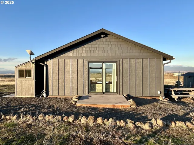 a view of a room with an ocean