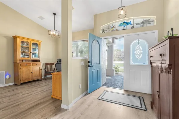 a very nice looking room with a large window