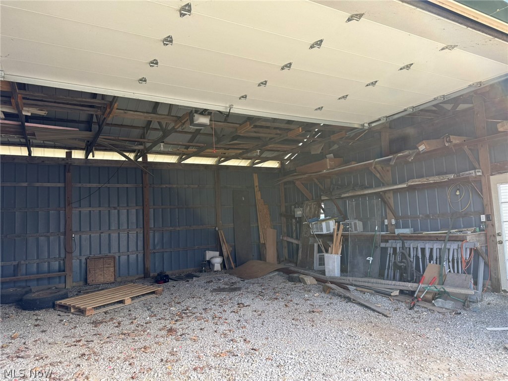 23033 Cadiz Road Freeport, OH 43973 - Photo 3 of 31 Garage with metal wall