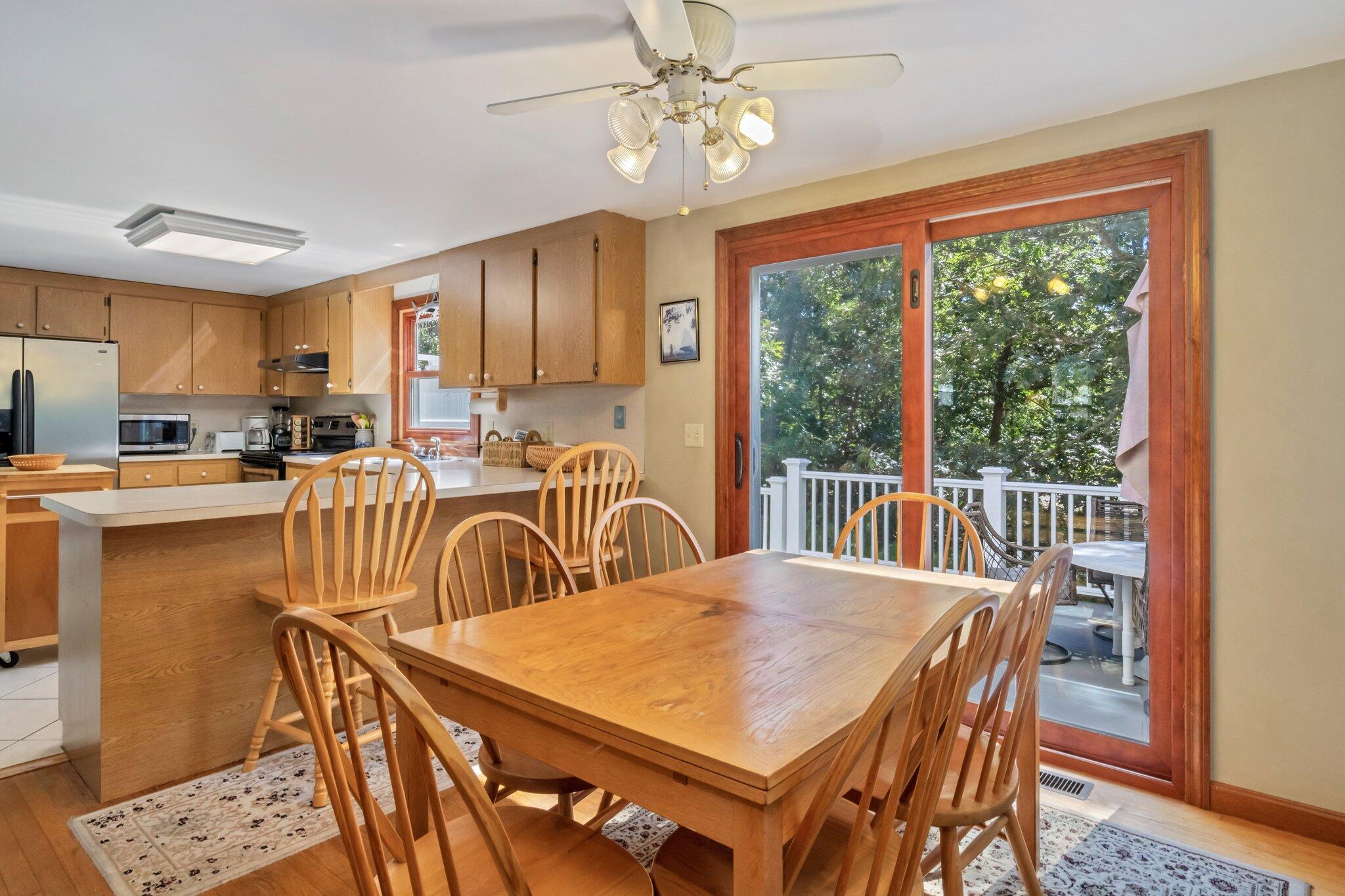 15 Chipmunk Lane Eastham, MA 02642 - Photo 9 of 32 a view of a dining room with furniture window and outside view