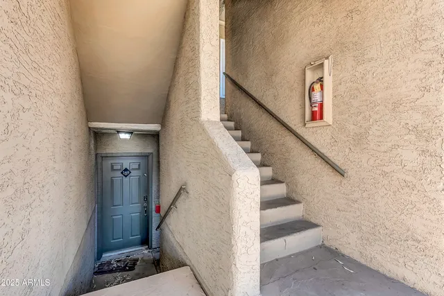 a view of a building with many windows