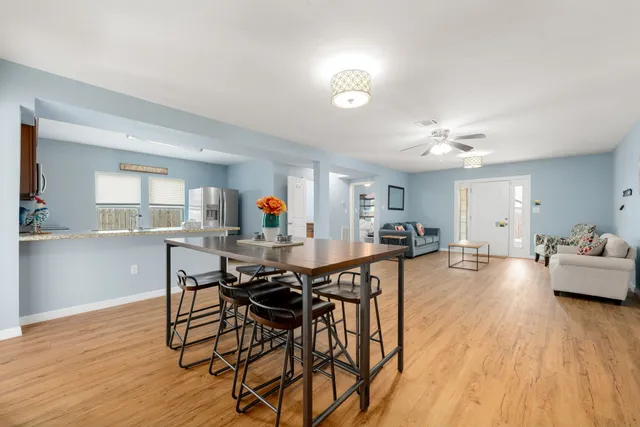 a view of a living room