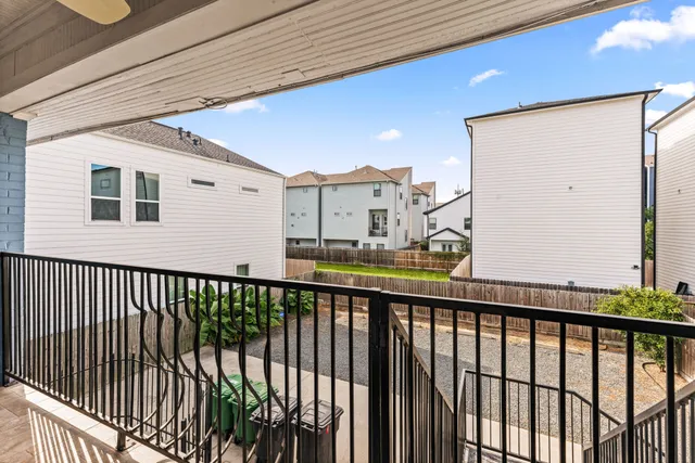 a backyard of a house