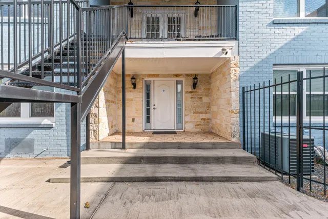 a backyard of a house