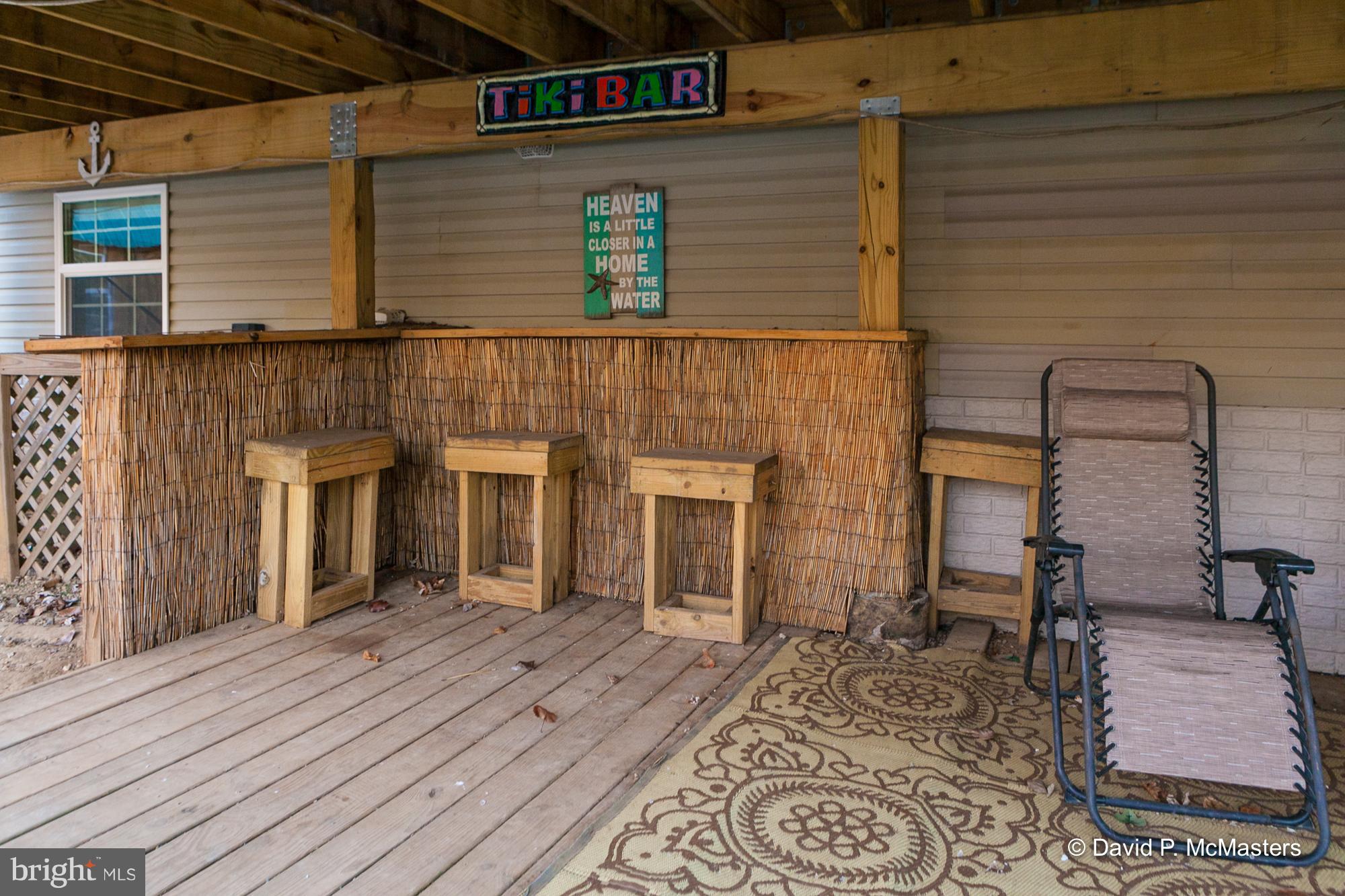 502 North Forrest Street Ranson, WV 25438 - Photo 24 of 28 Great Summer backyard Tiki Bar on lower deck
