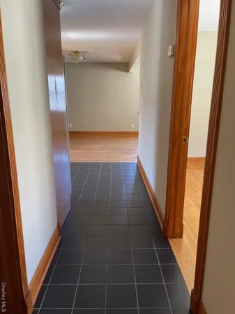 a view of hallway with stairs