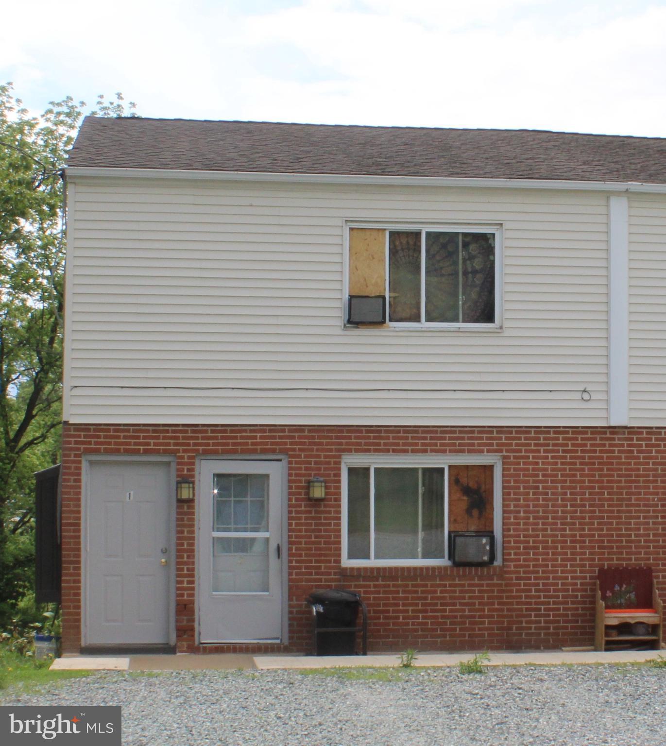 a front view of a house