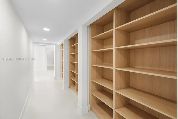a room with walk in closet